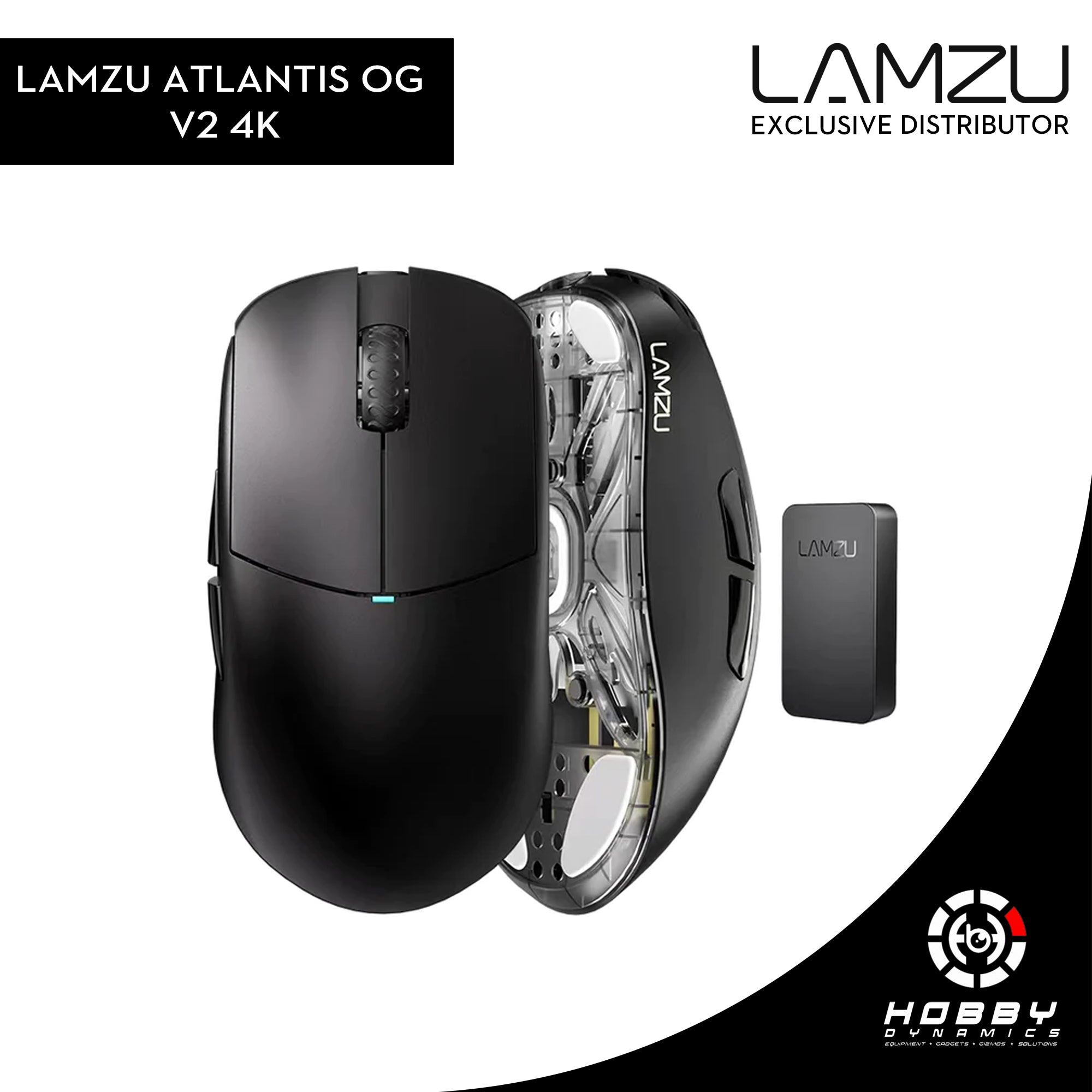 Lamzu Atlantis OG V2 4K Wireless Superlight Charcoal Black – Hobby