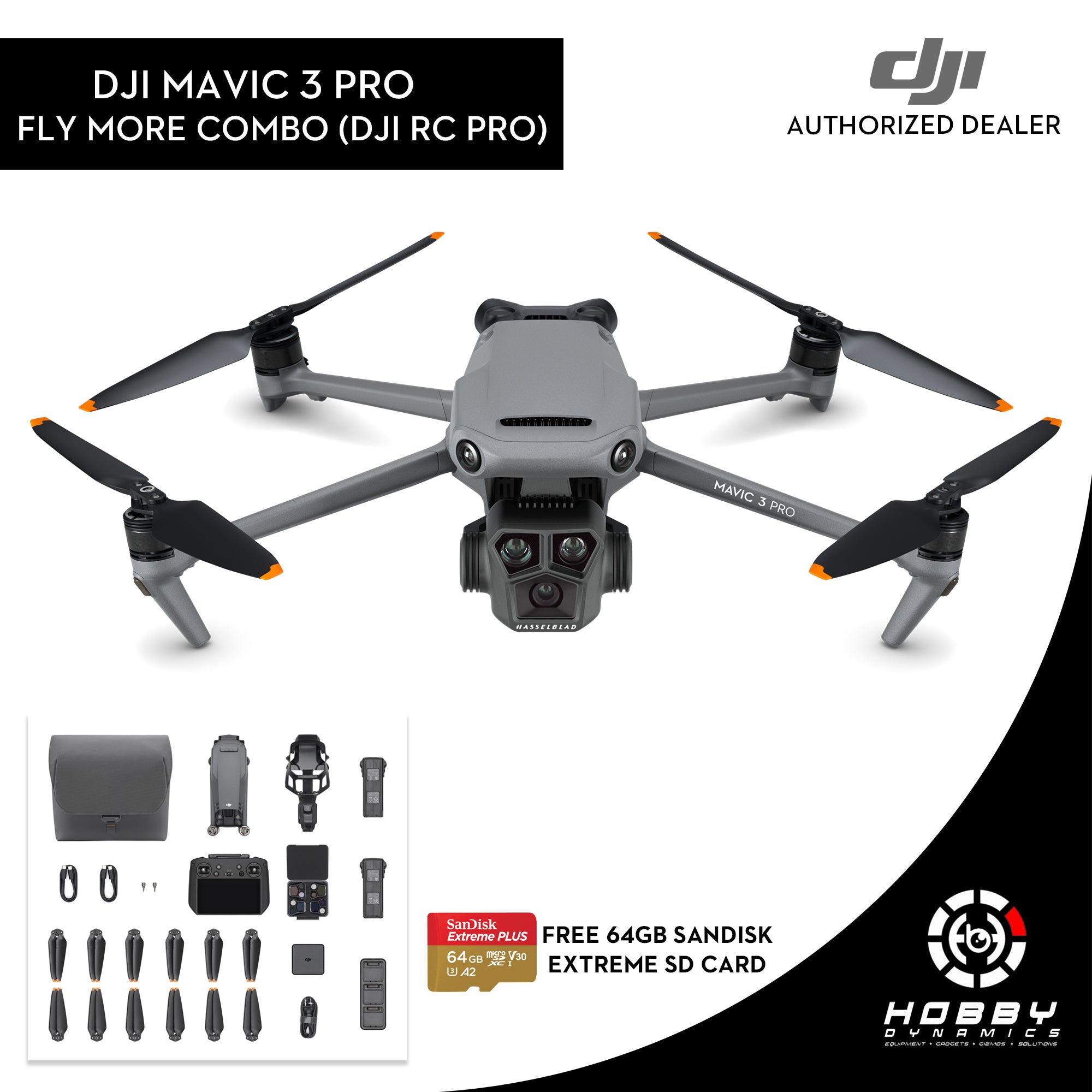 DJI Mavic 3 Pro Fly More Combo avec DJI RC