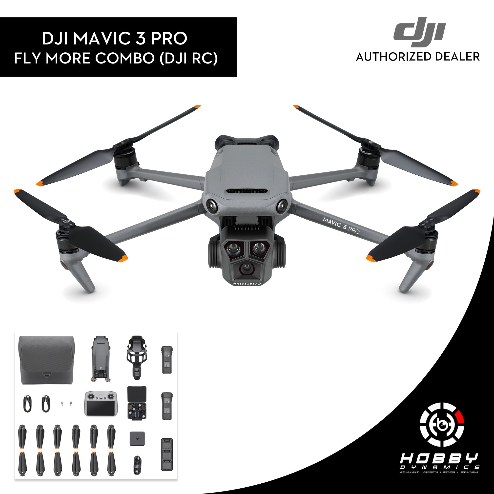 DJI Mavic 3 Pro Fly More Combo (DJI RC) – Hobby Dynamics