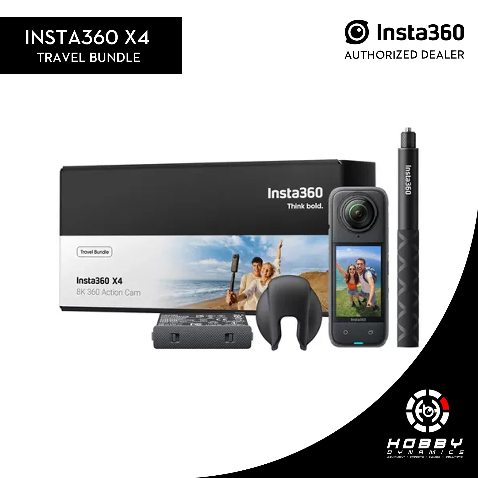 Insta360 X4 Action Camera Travel Bundle – Hobby Dynamics