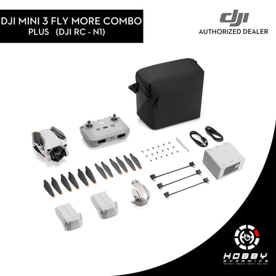 DJI Mini 3 Fly More Combo Plus (DJI RC-N1) with FREE Sandisk Extreme 64GB SD Card