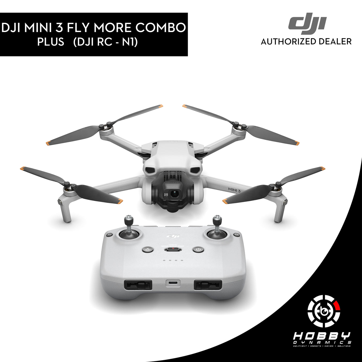 DJI Mini 3 Fly More Combo Plus (DJI RC-N1) with FREE Sandisk Extreme 64GB SD Card