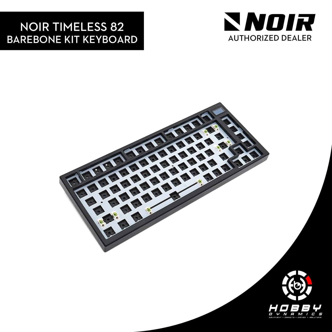 Noir Timeless82 75% Wireless Keyboard w/ OLED Screen - Barebone Kit