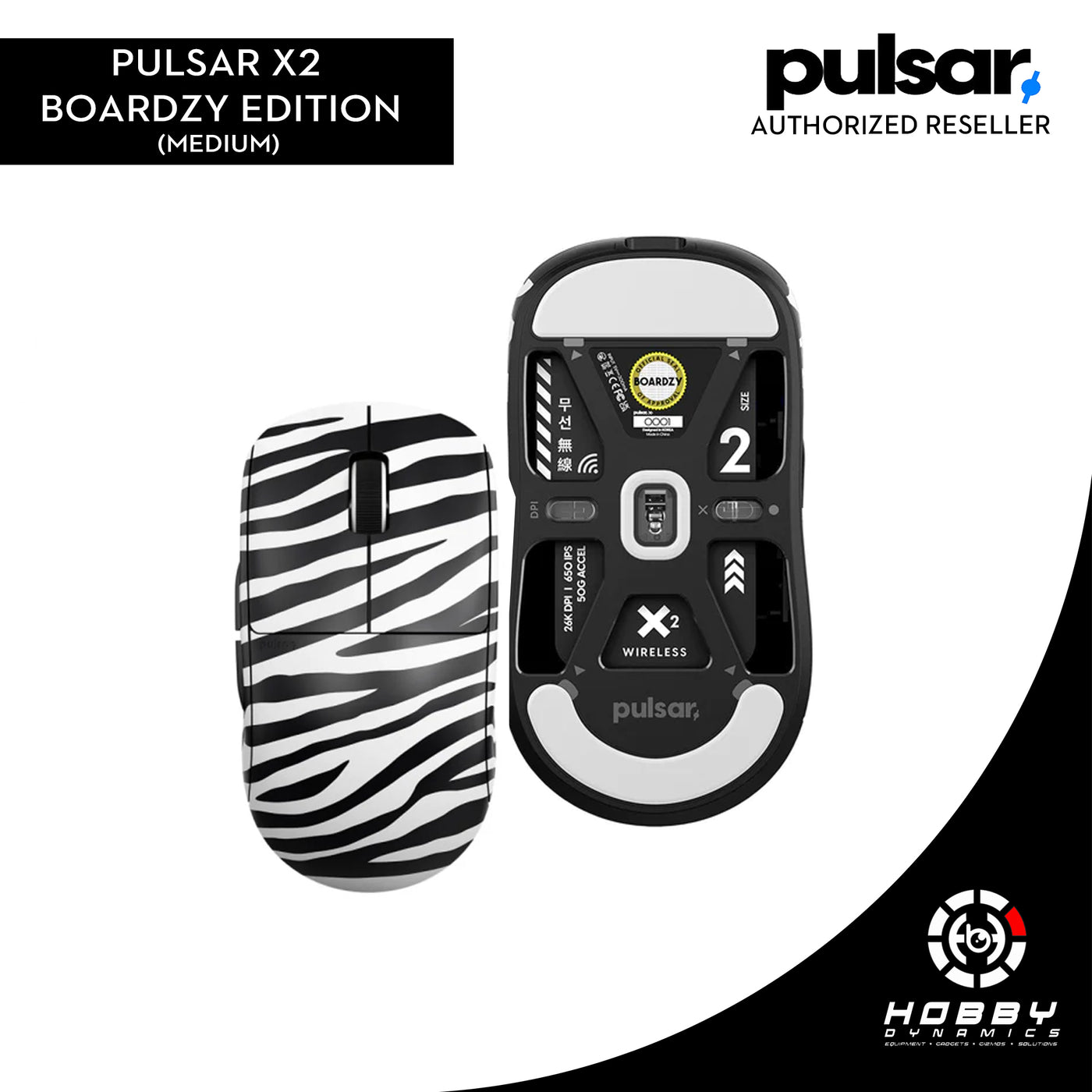 Pulsar X2 Gaming Mouse [Boardzy Edition]  (Medium / Mini)