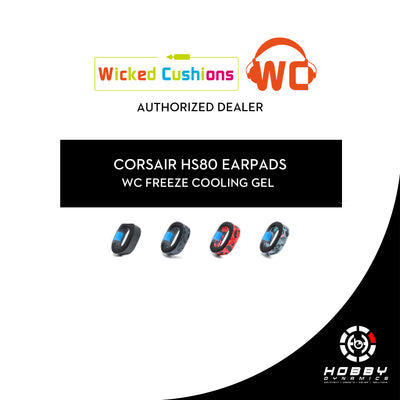 Wicked Cushions Replacement Earpads for Corsair HS80 - WC FreeZe Cooling Gel