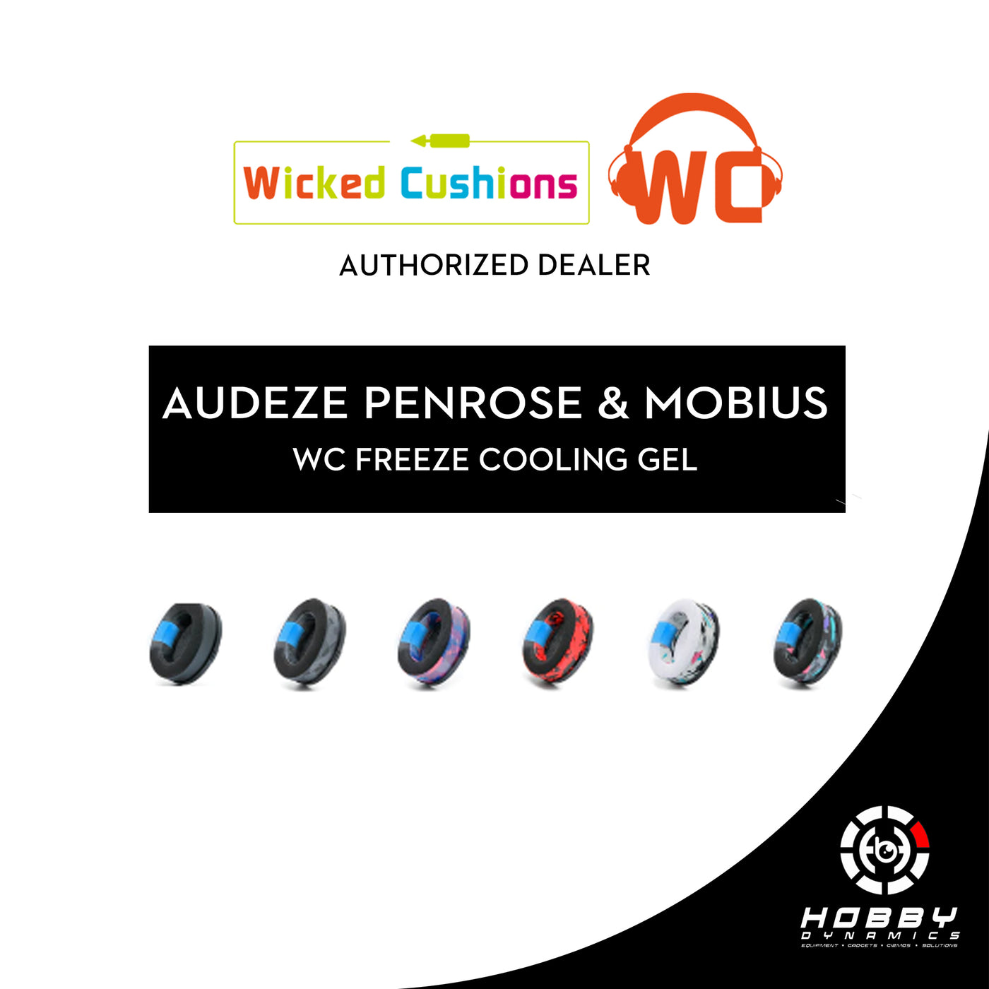 Wicked Cushions Replacement for Penrose & Mobius Earpads - WC FreeZe Cooling Gel