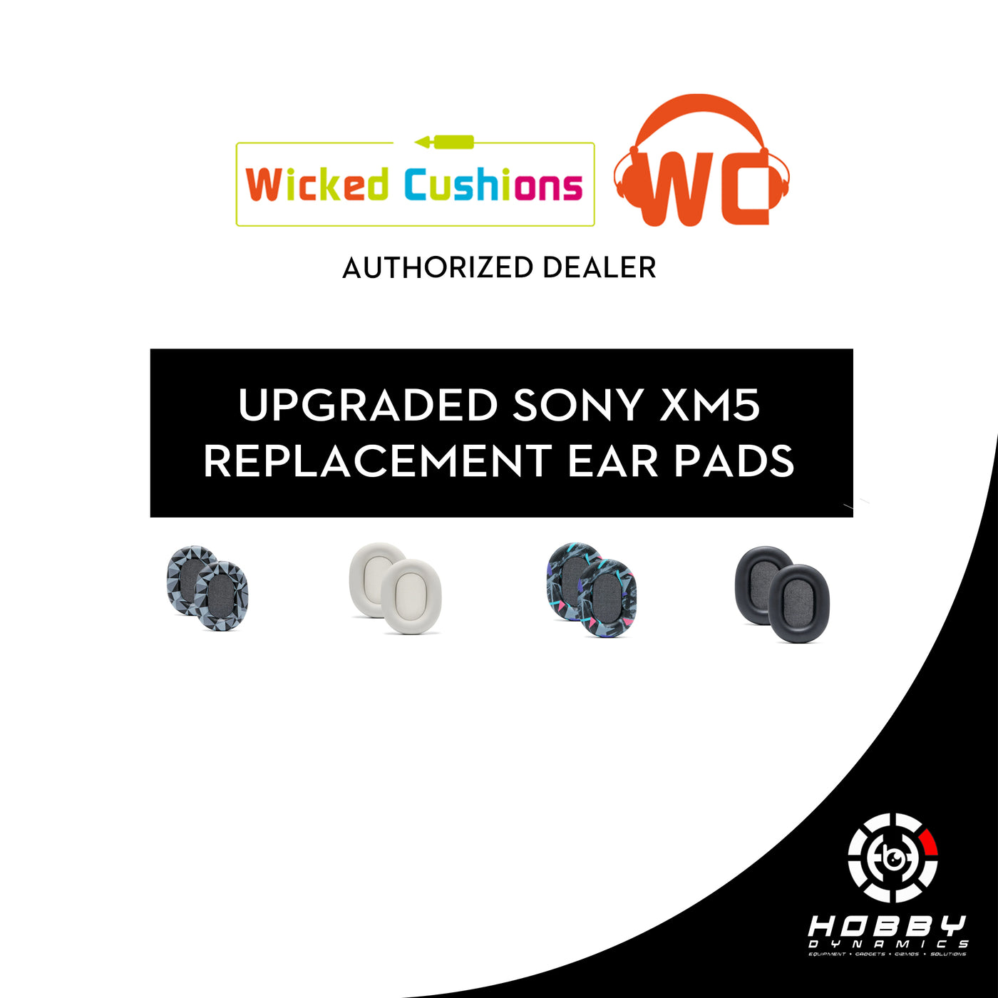 Wicked Cushions Replacement Ear Pads For Sony WH1000XM5 Over-Ear Headphones