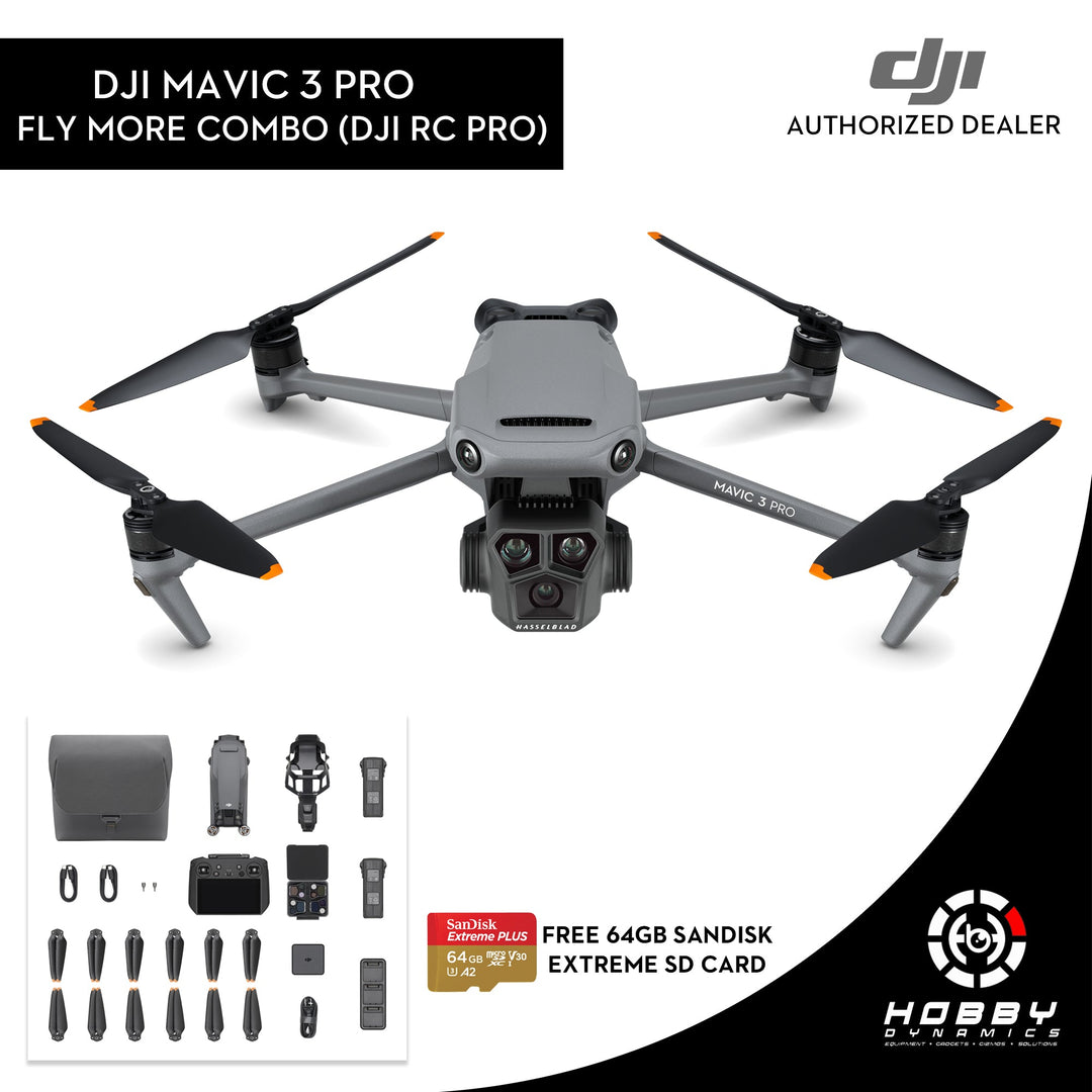 DJI Mavic Pro Fly More Combo (DJI RC Pro) – Hobby Dynamics
