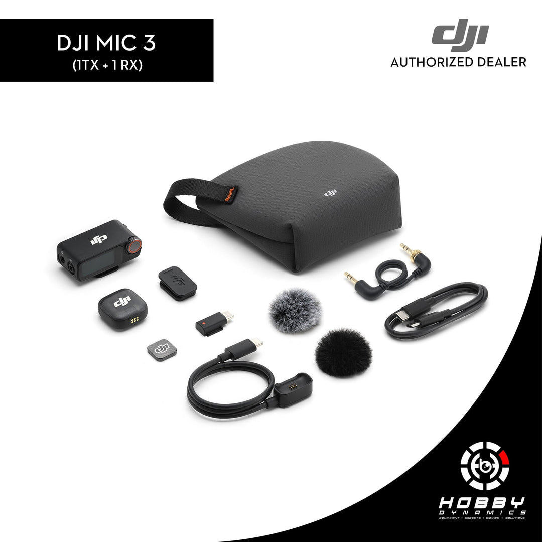 DJI Mic 3 (1 TX + 1 RX) - Performance that Speaks – Hobby Dynamics