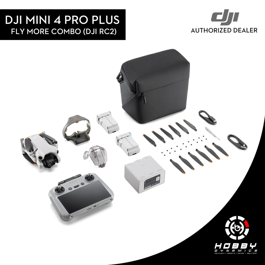 DJI Mini 4 Pro Fly More Combo Plus (DJI RC2) – Hobby Dynamics