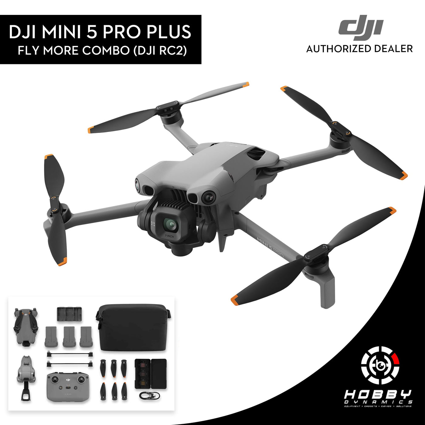 DJI Mini 5 Pro Fly More Combo Plus (DJI RC2) – Hobby Dynamics ...