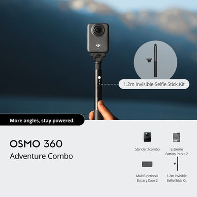 DJI Osmo 360 Adventure Combo with FREE Sandisk 64GB Extreme SD Card