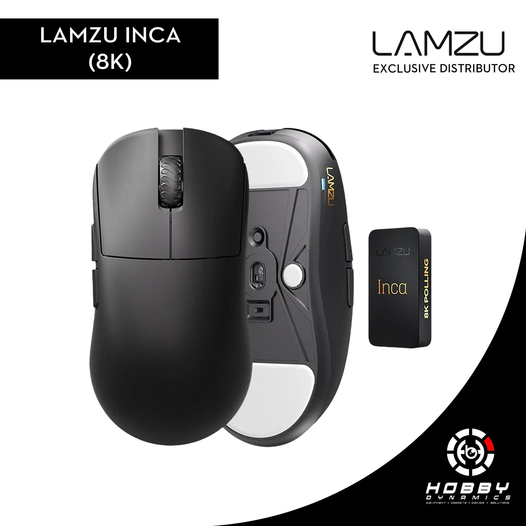 マウス・トラックボール LAMZU Inca Black 8K LAMZU INCA