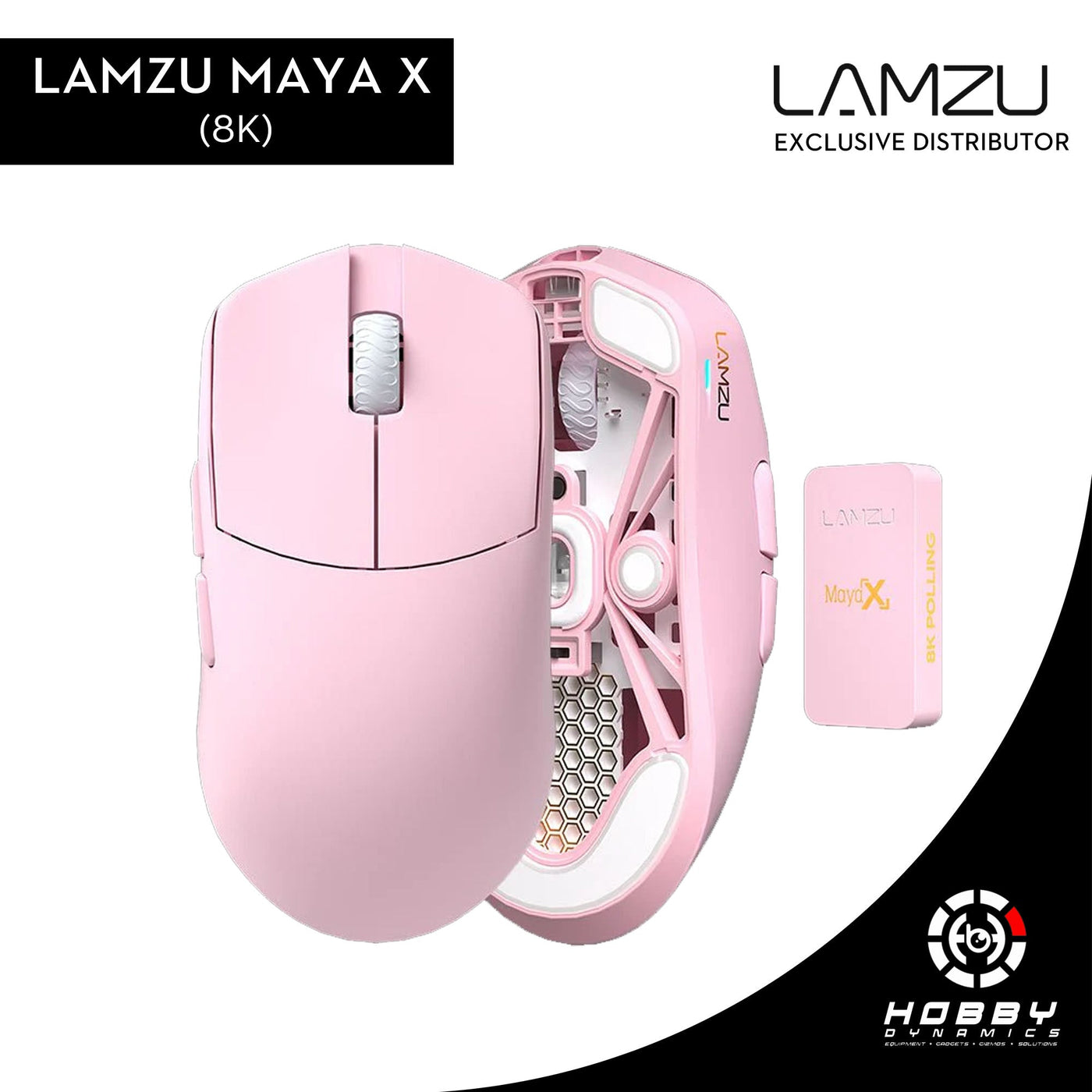 Lamzu Maya X 8K Wireless Gaming Mouse (Dongle Included)
