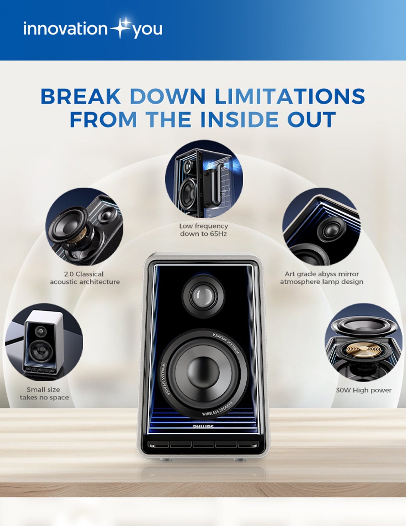 Philips TAS5819 Karaoke Bluetooth Speaker
