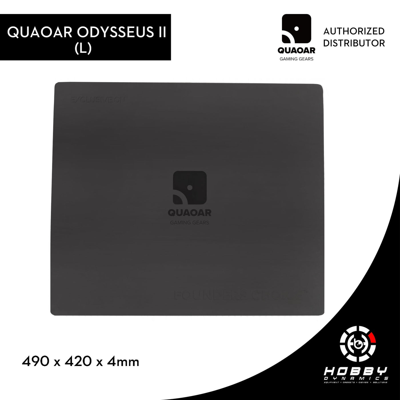 Quaoar Odysseus II FE Glasspad Mousepad