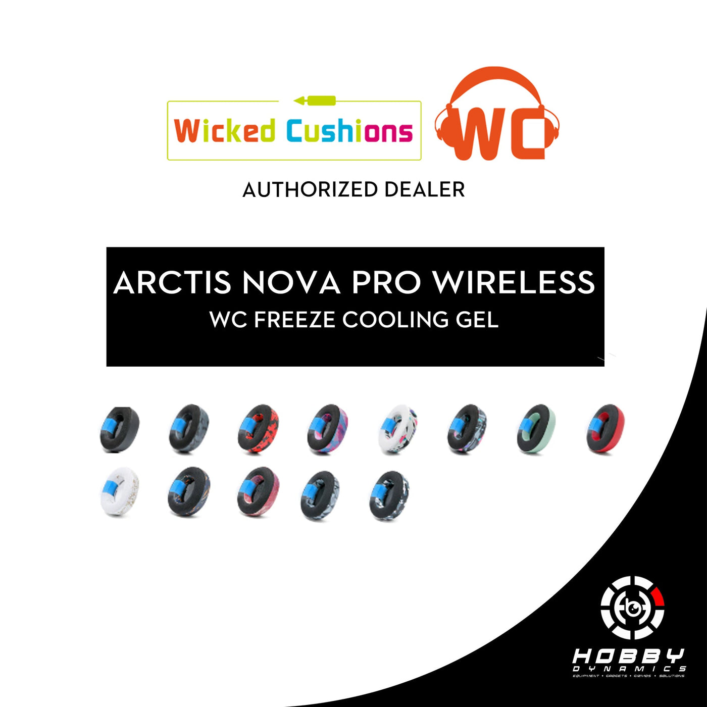 Wicked Cushions Arctis Nova Pro Wireless Series Earpads - WC FreeZe Cooling Gel (For Nova Pro Wireless)