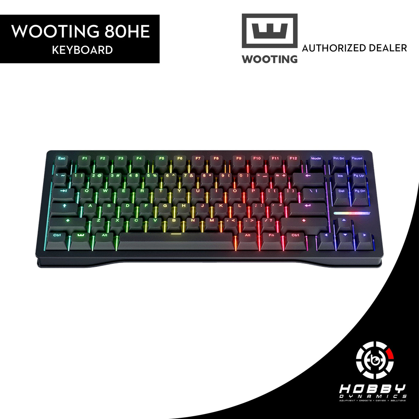 80he Keyboard Wooting 80HE Analog Mechanical Keyboard – Hobby Dynamics : Equipment ...
