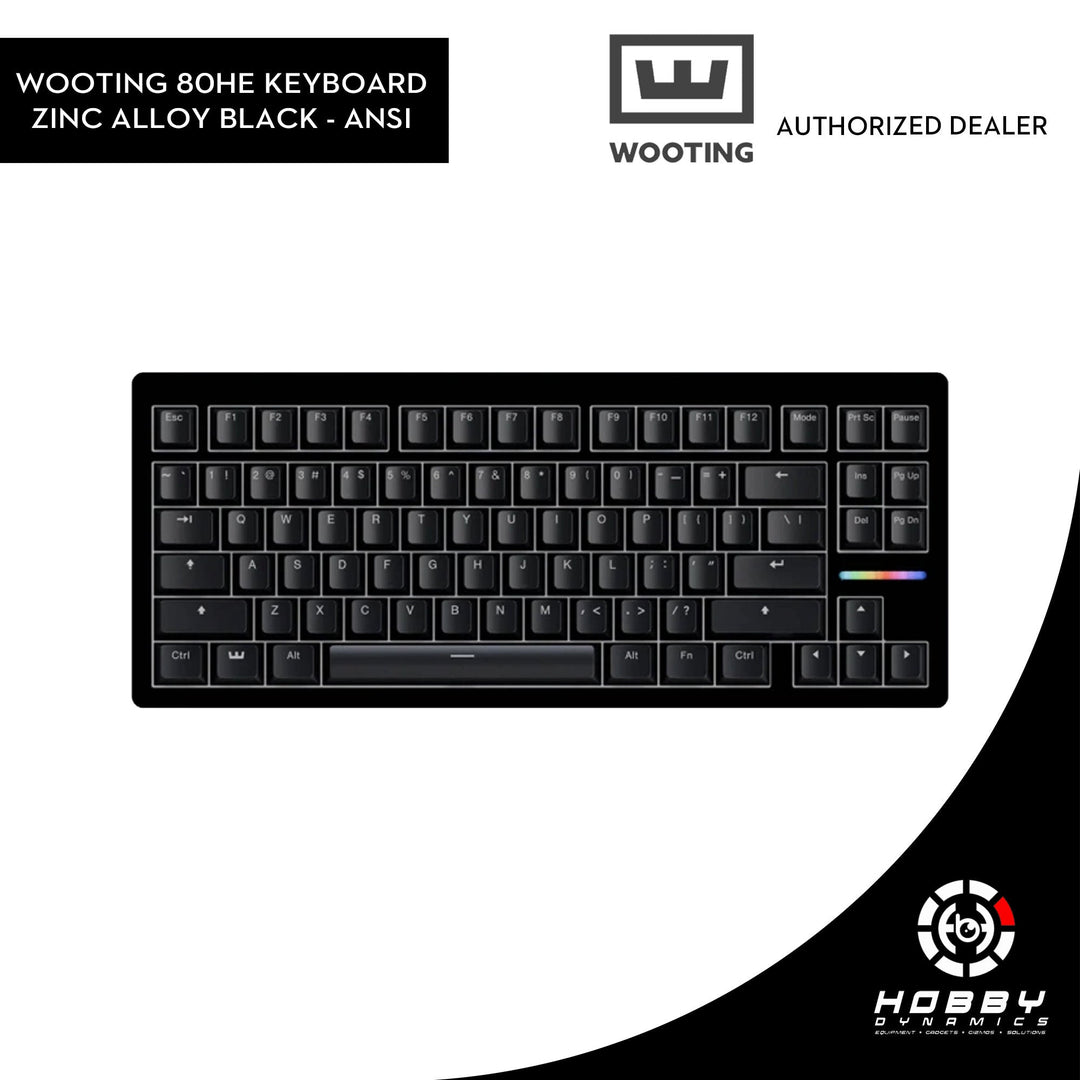 Wooting 80HE Analog Mechanical Keyboard – Hobby Dynamics
