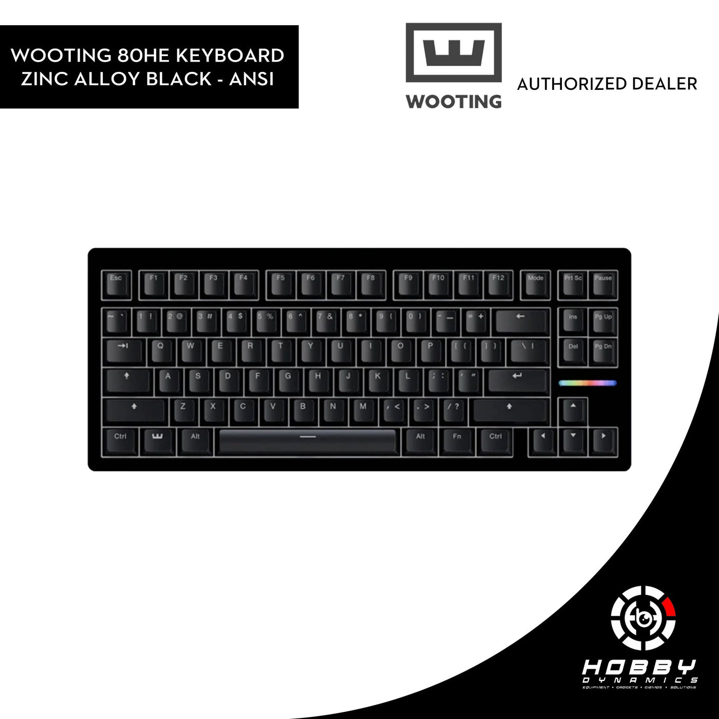 Wooting 80HE Analog Mechanical Keyboard