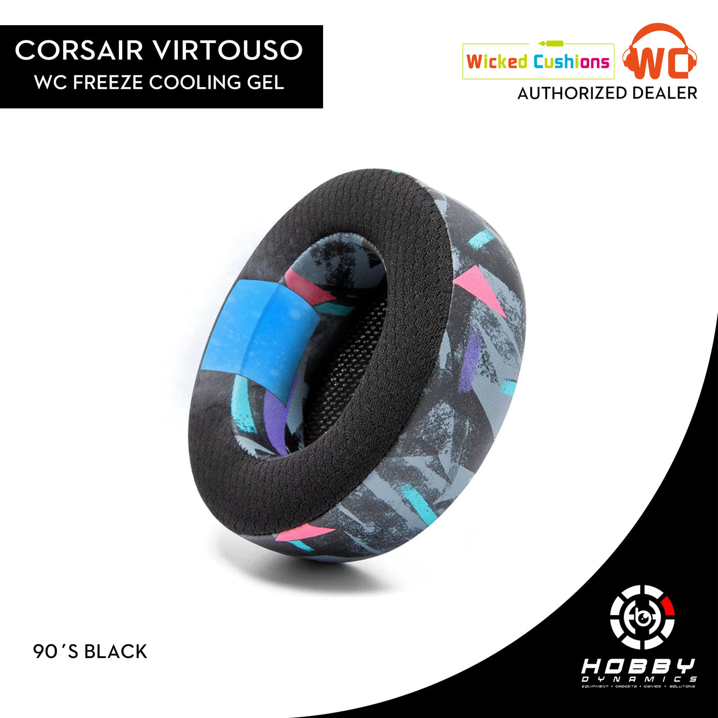 Wicked Cushions FreeZe Virtuoso Replacement Earpads - Hybrid Cooling Gel Gaming Ear Cushions