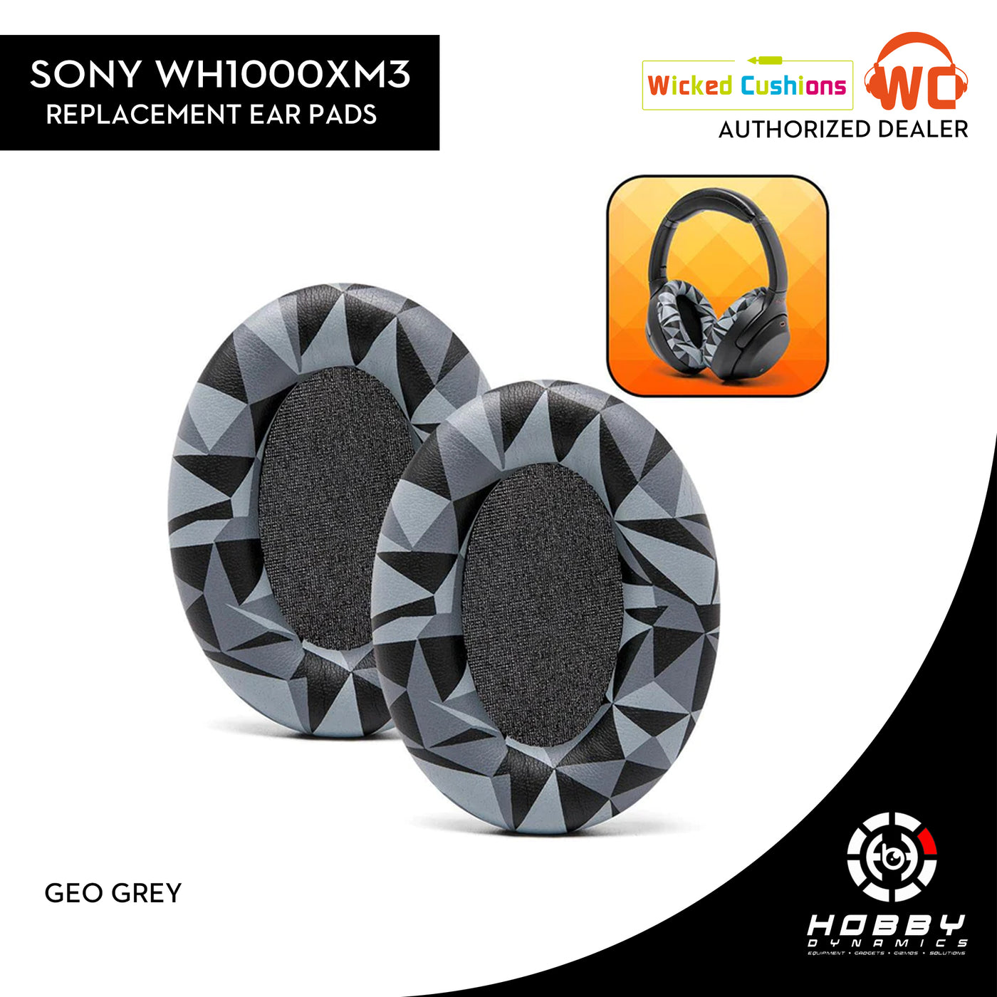 Wicked Cushions Replacement Ear Pads For Sony WH1000XM3 Over-Ear Headphones